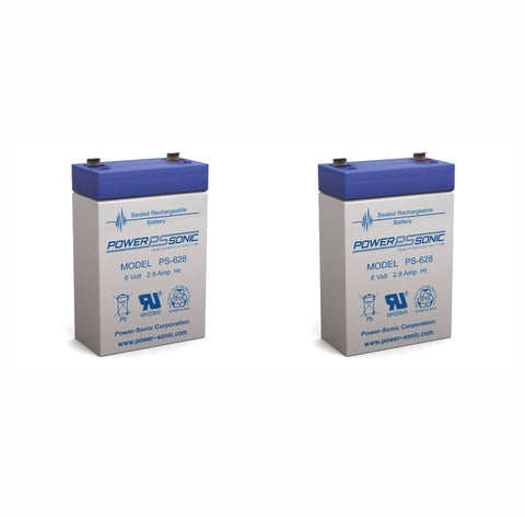 Nellcor N-1000 Pulse Oximeter (2 Battery Set) 6 Volt  2.8Ah, 6 Volt  4.5Ah