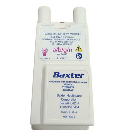 Baxter 36010 Wireless Battery for Spectrum IQ Infusion Pump