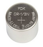 FDK CR-1/3N Battery - MnO2-Li Cell 3 Volts