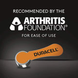Size 13 Duracell Hearing Aid Batteries Activair Easy Tab - 60 Pieces - 10 Packs