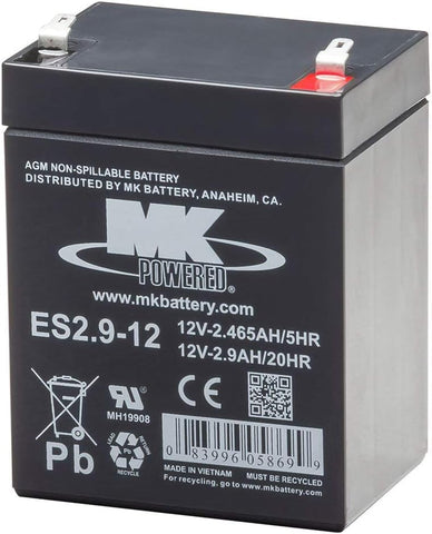 Vancare Vera II B350, B450, B600 (MFG-9-323200) Battery (Requires 2/unit)