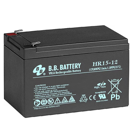 B.B. Battery HR15-12 T2 Battery