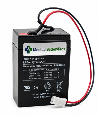 Cas Medical Systems Blood Pressure Monitor 9000 Battery (White Plug)