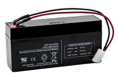 Abbott Laboratories Life Care 5000 Plum, Plum XL, Plum XLM, PCA III Infusion Pumps Battery (Powersonic, 4 pin) (1-3/unit)